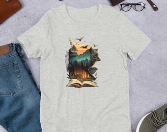 Wolf Shirt, Nature T-Shirt, Nature Shirt, Nature Clothes, Nature Lover, Gift for Camper, Gift for Nature Lover, Camping Tee, Hiking Shirt