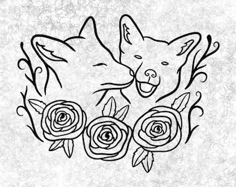 Fox SVG / Fox Cut File / Fox Clipart / Fox Silhouette / Fox Vector / SVG / Vector/ Cut File / Clipart / Silhouette / Foxes