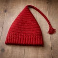 Ice Melt Hat, Red Crochet Beanie, Cozy Knit Winter Hat product logo