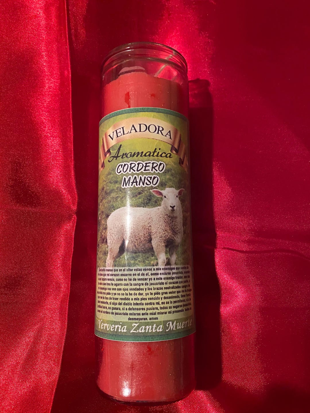Veladora Cordero Manso Preparada Y Lista Para El Altar - Etsy