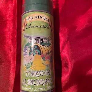 veladora cuerno de la abundancia preparada y lista para el altar