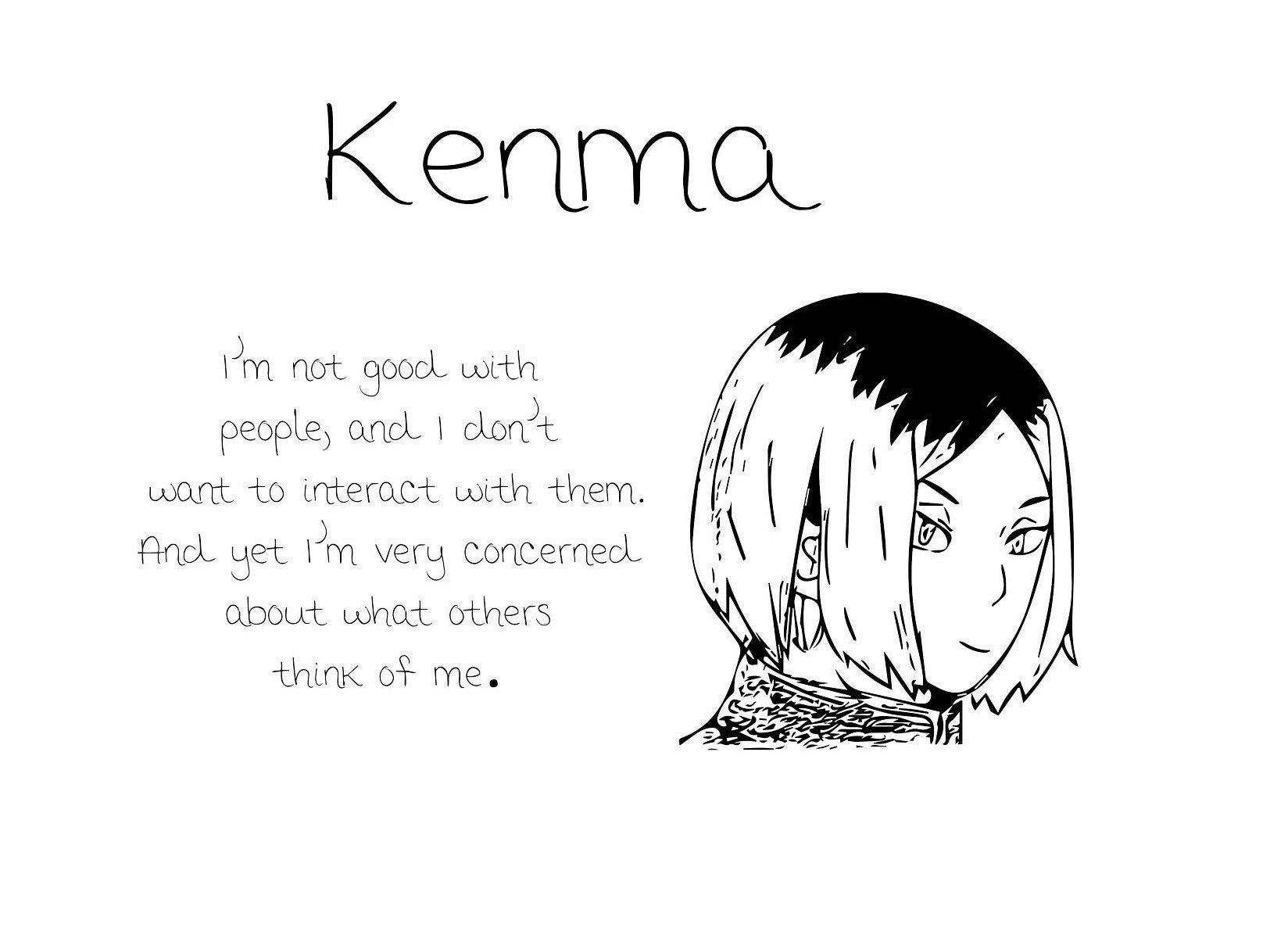 Download Kenma Anime Svg Print With Quote Etsy