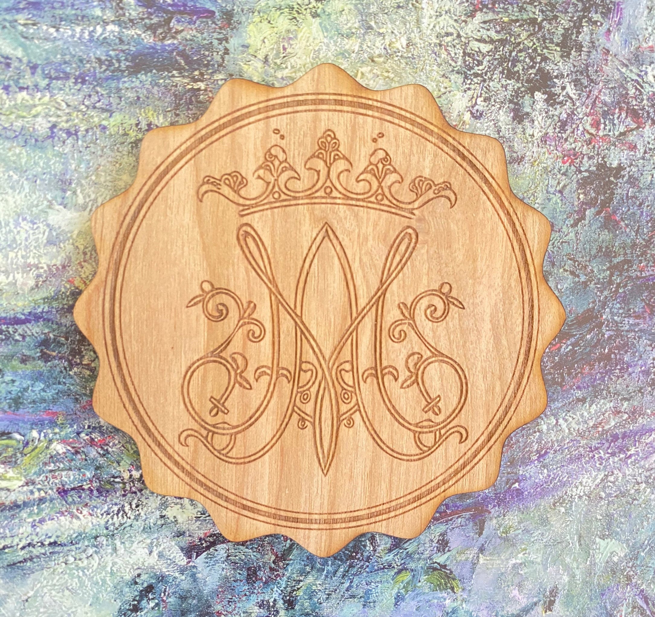 Auspice Maria Coasters, Hail Mary Coasters, Marian Coasters, Blessed ...