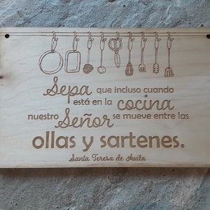 Santa Teresa de Avila, sepa que incluso, Cocina catholica, Santa catholica, muestra catholica, Spanish Catholic saint sign