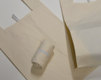 Tote Bag Natural Cotton Calico Reusable Made In Australia