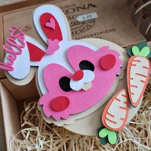Cake topper coniglio/ Decorazione torta/Topper torta/ Coniglio