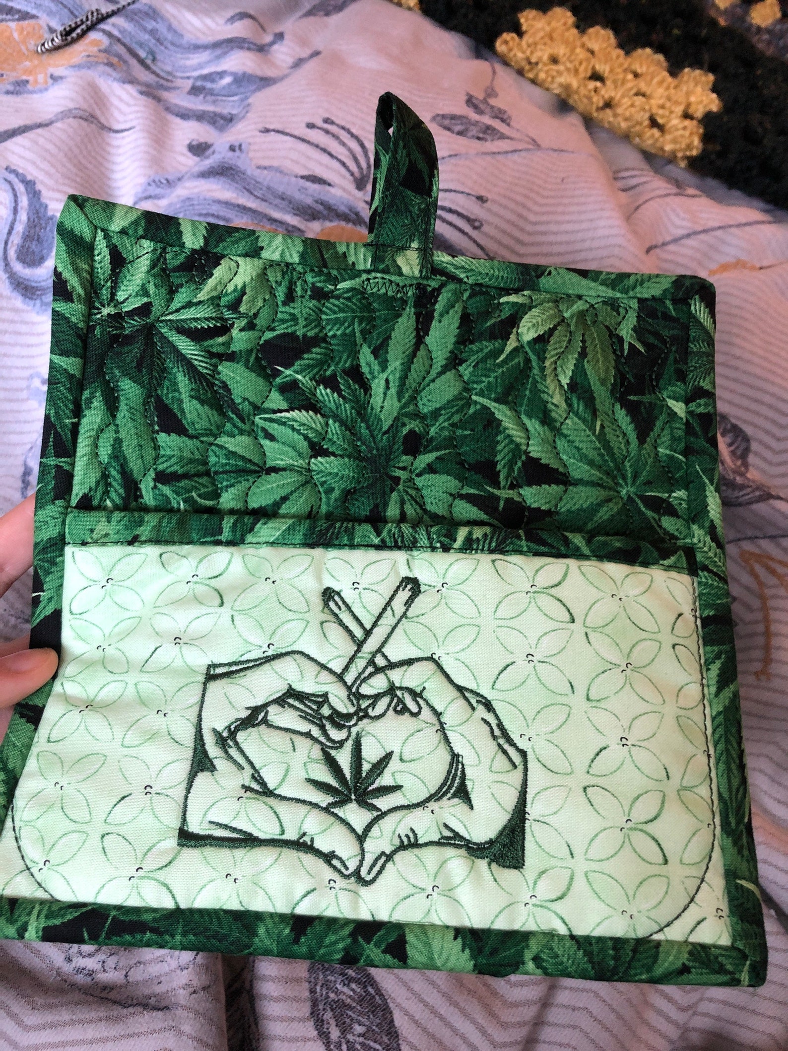 Cannabis Pot Holder Etsy