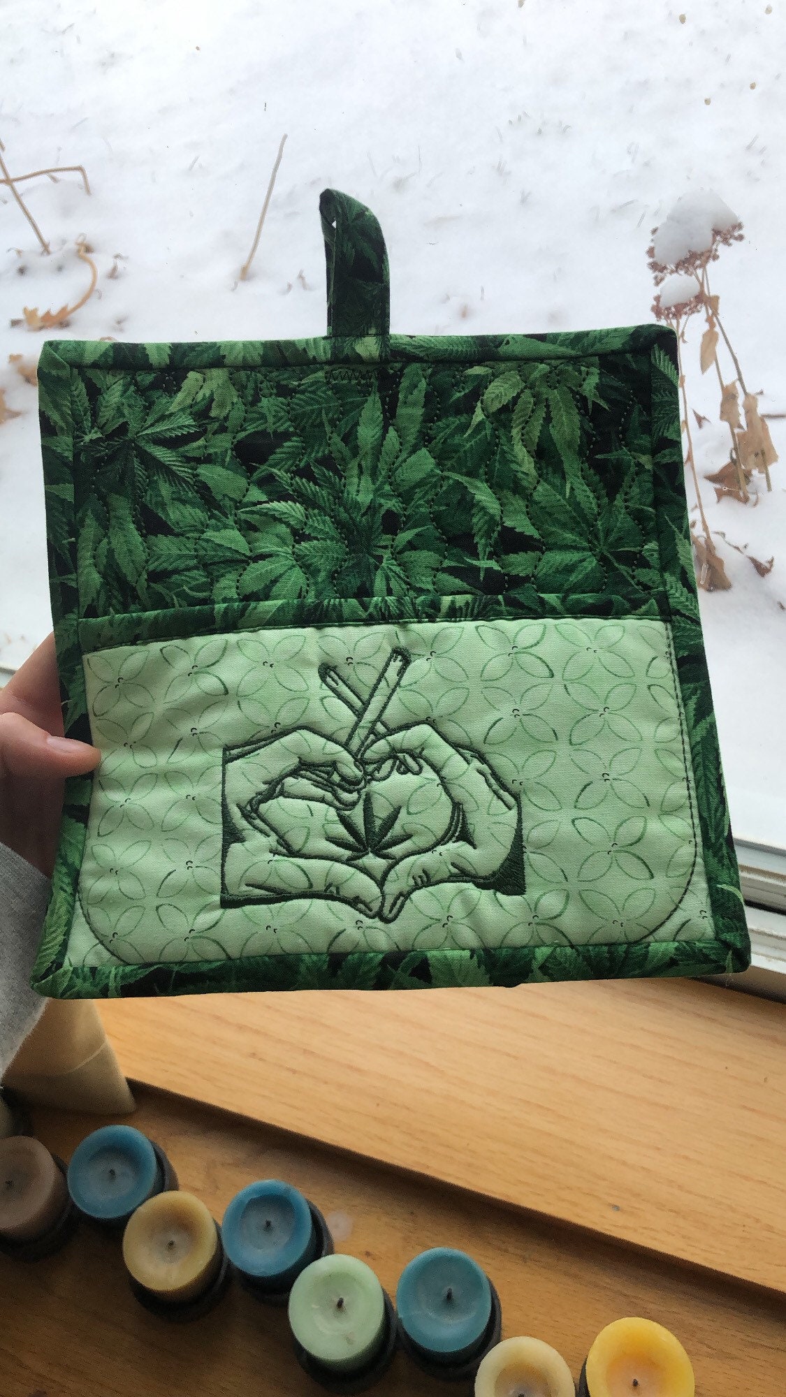Cannabis Pot Holder Etsy