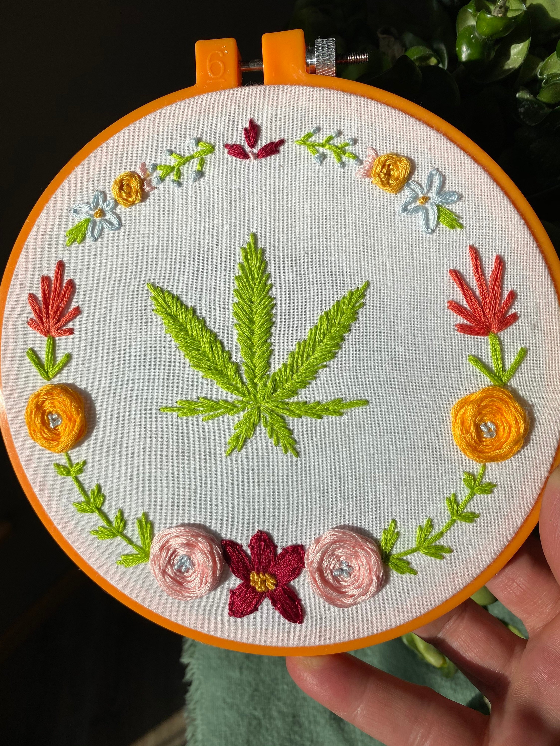 Weed Embroidery | Etsy