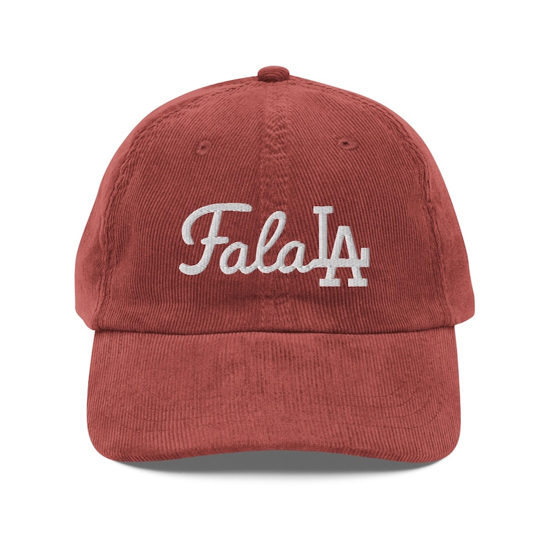 Fa La LA Los Angeles Christmas Corduroy Hat image 1