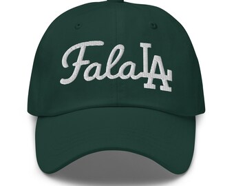 Fa La LA Dad Hat: Los Angeles Christmas Baseball Cap