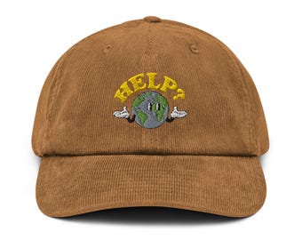 Cappello di velluto a coste Aiuta la Terra