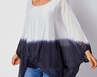 Italian Silk Dip Dye Top