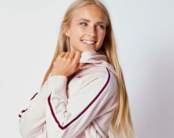 Pink Track Loungewear Set – Women’s Cozy Lounge Outfit, Cute Matching Two Piece Set, Soft Casual Tracksuit