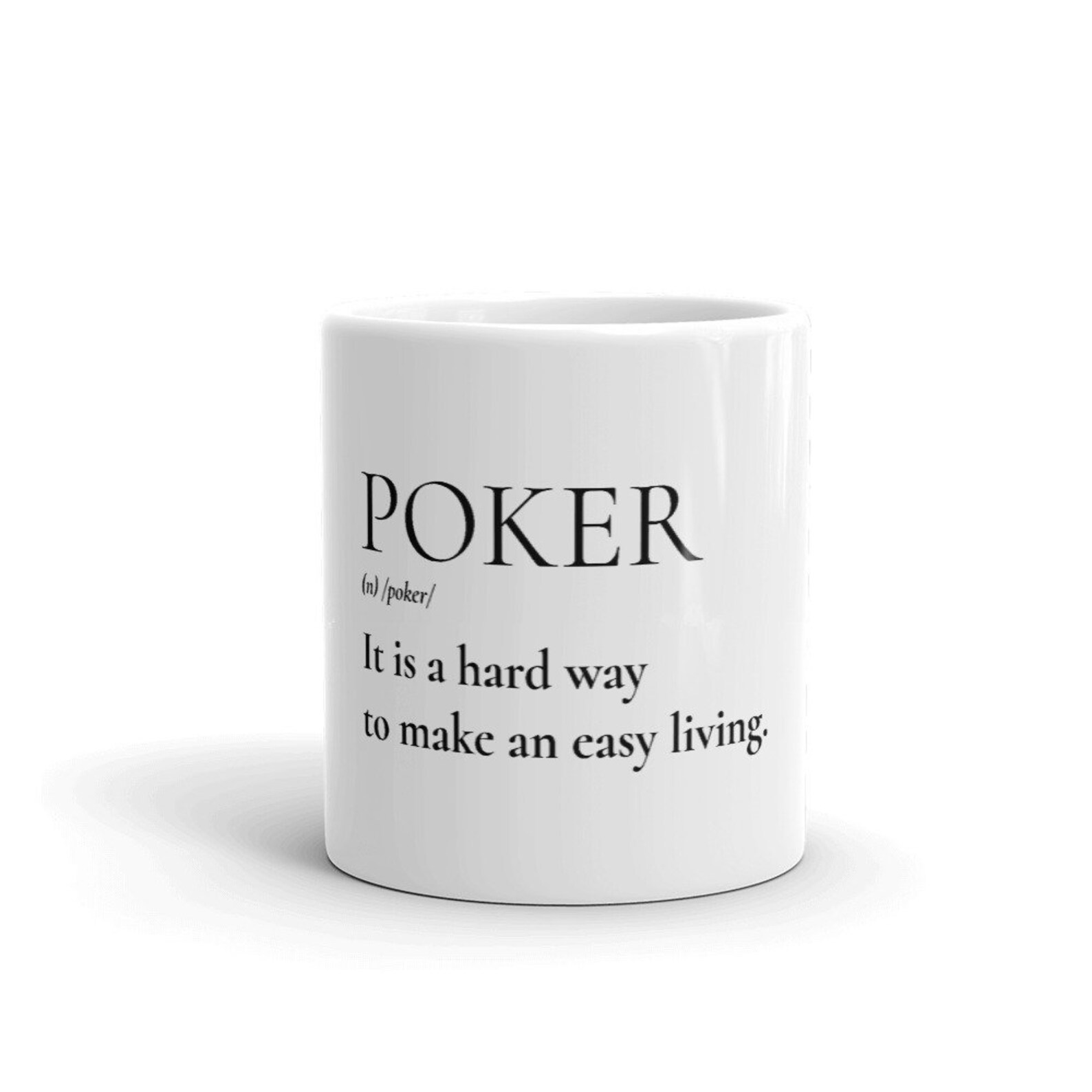 Poker Mug Gift for Poker Lovers / Poker Coffee mug 11 oz / Etsy