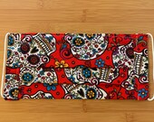 Face Mask Red Sugar Skull 100 Cotton 2 Ply Breathable Mask w Nose Wire and Filter Pocket