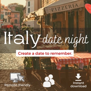 Italy Themed Date Night  | At Home Date Night Ideas | Fun Couple Activity | Valentine's Date Gift