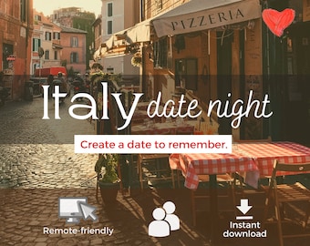 Italy Themed Date Night  | At Home Date Night Ideas | Fun Couple Activity | Valentine's Date Gift