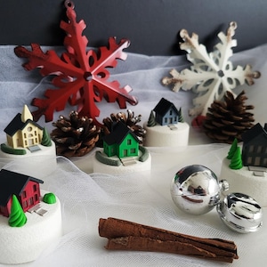 Holiday Village Ornament - Church or Little House -3D Printed