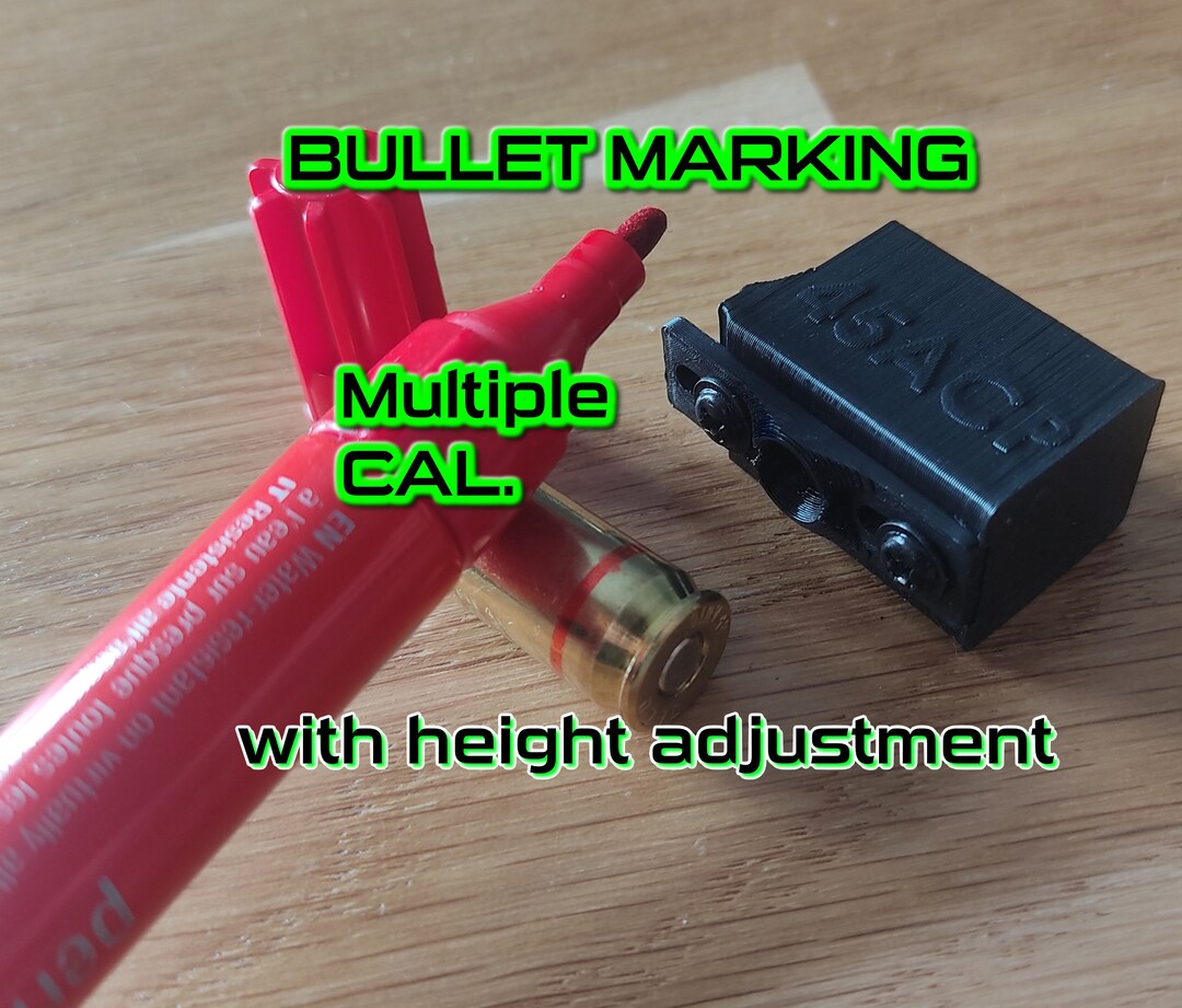 NOXMARKER Color Gun Bullet Brass Corp Case Marker System Reload 9mm