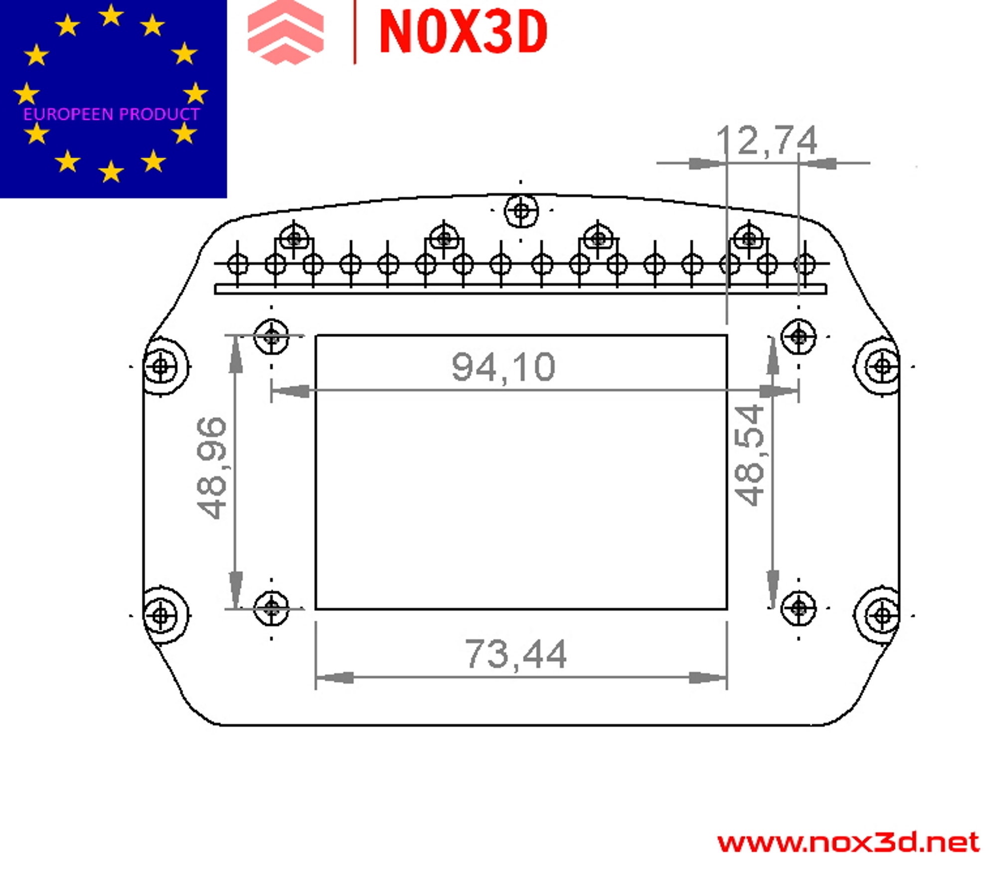 Nextion Dashboard Case Box for Fanatec Mount DIY DISPLAY GT3 - Etsy