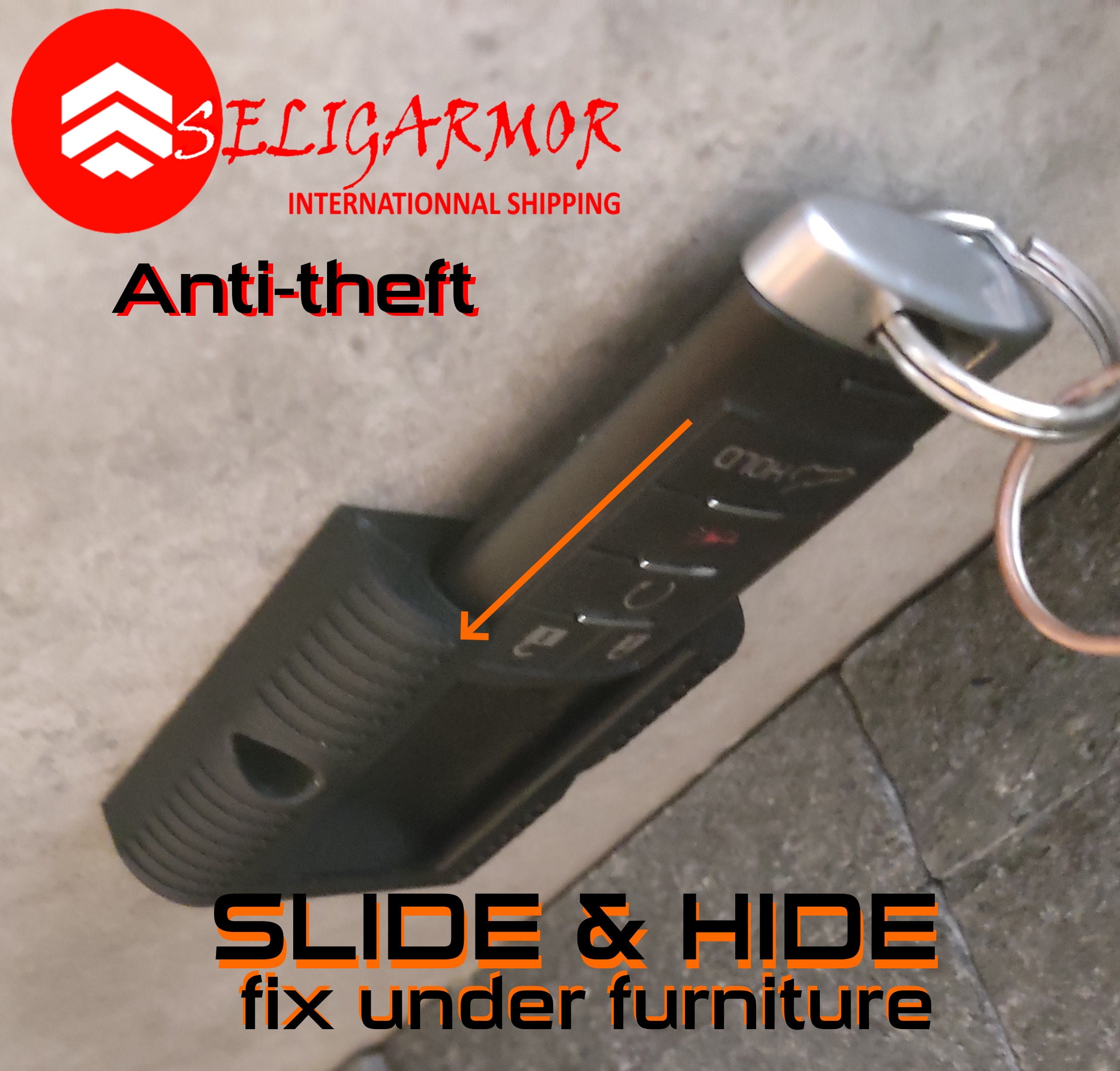 Corvette C6 C7 FOB Key Safe Anti Theft Holder Security Fixation to Hide