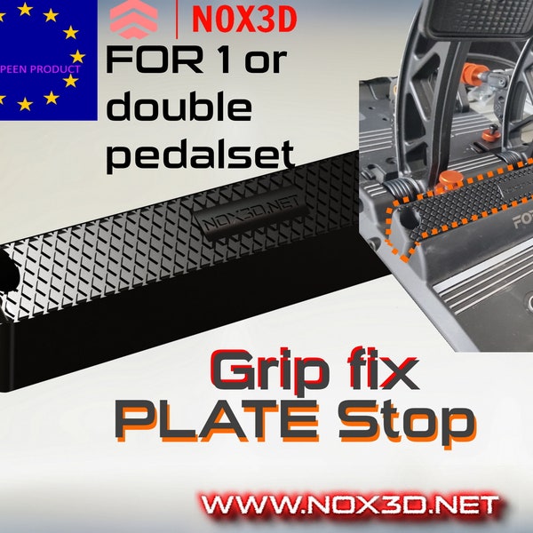 ASETEK invicta forte PLATE STOP Grip talón fix actualización para pedalset pedales simracing para 1 o 2 pedalset