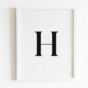 Buchstabe H Wandkunst Printable | DIGITAL Herunterladbar