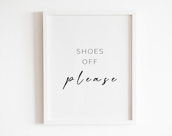 Shoes Off Wall Art Printable | DIGITAL Downloadable