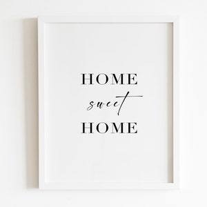 Home sweet home Wall art Printable | DIGITAL Downloadable