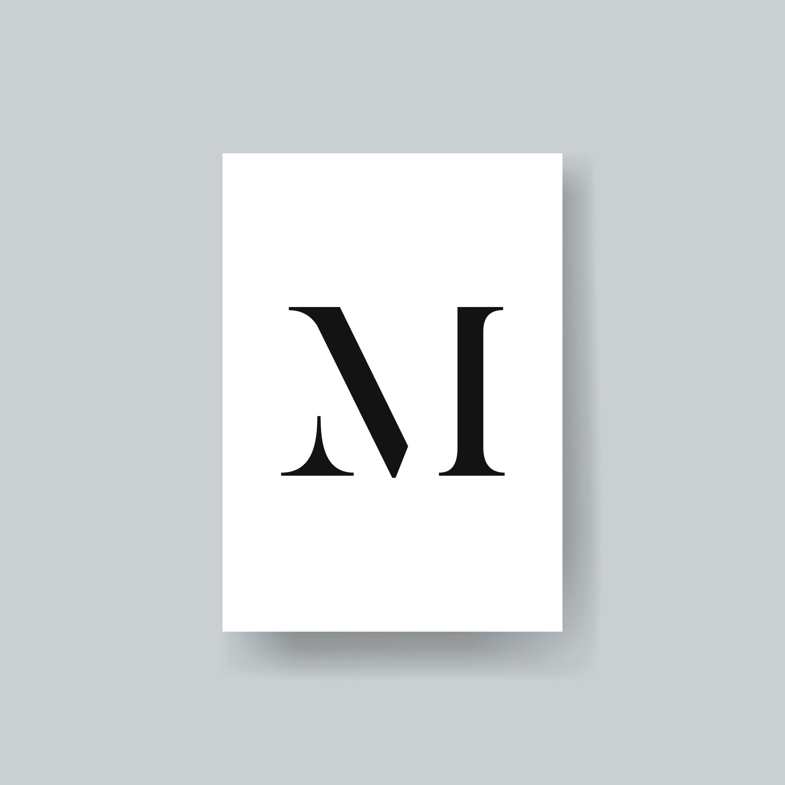 Letter M Wall Art Printable DIGITAL Downloadable - Etsy