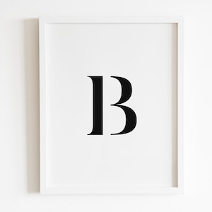 Letter B Wall Art Printable | DIGITAL Downloadable