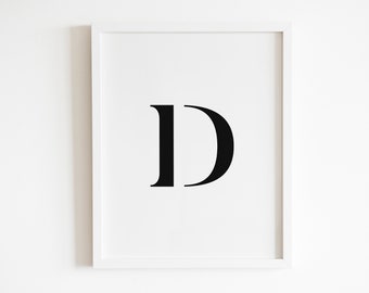 Letter S Print, Letter S Printable, Letter S Wall Art, Initial Letter ...