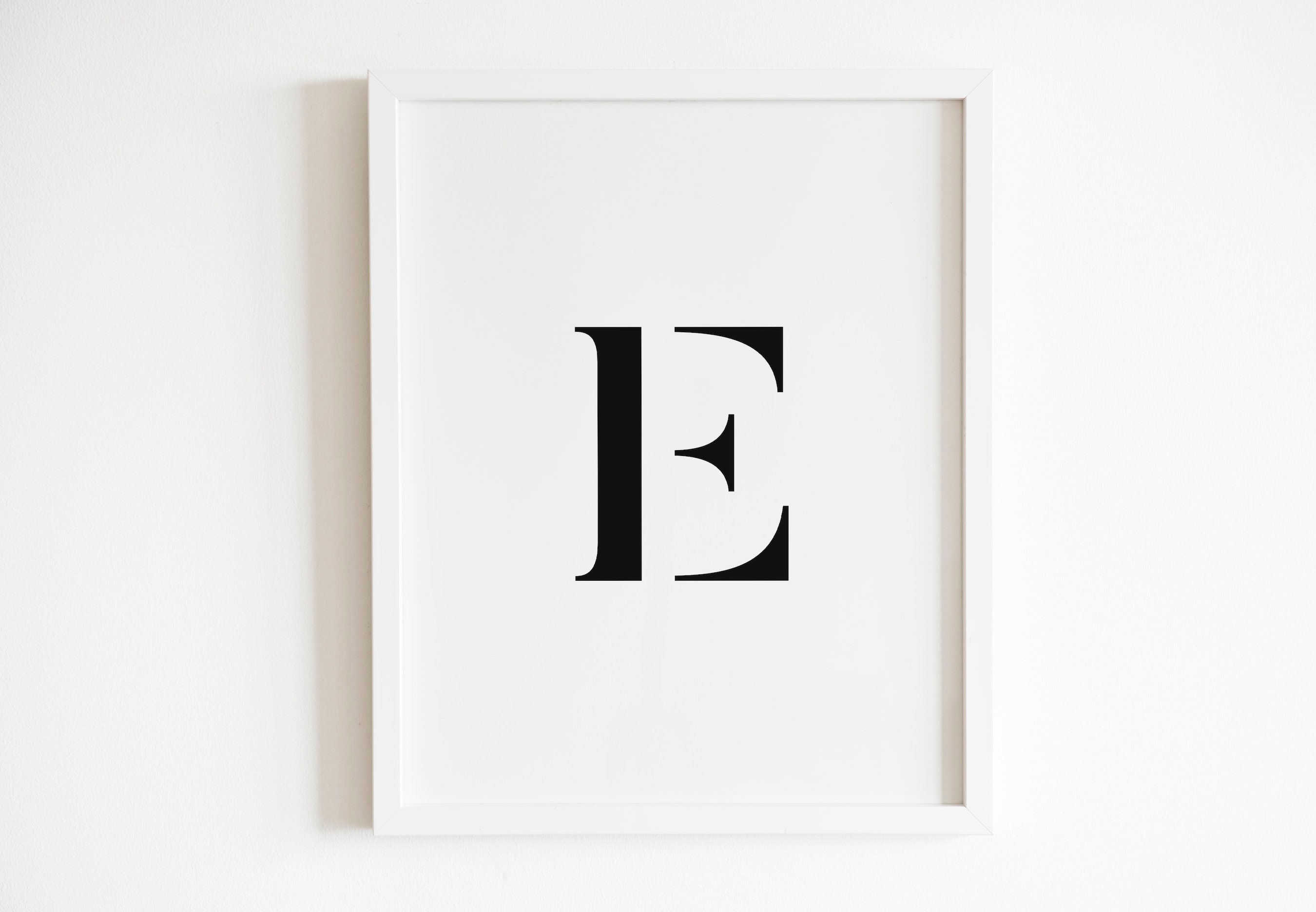 Letter E Wall Art Printable | DIGITAL Downloadable