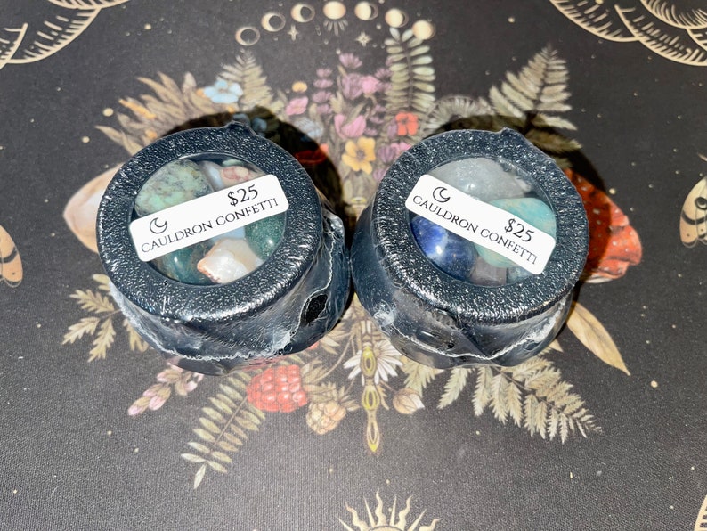 Crystal Confetti Cauldron Confetti Crystal Confetti in a Cauldron
