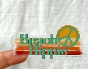 Beach Sticker | Ocean Sticker | Waterbottle Sticker | Hydroflask Sticker | Hydroflask | Summer Sticker | Laptop Decal | Hippie Sticker