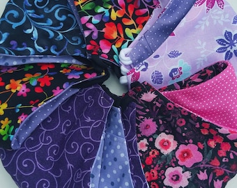 Cloth Face Mask | Filter Pocket | Nose wire | Adult Purple Black Blue Pink