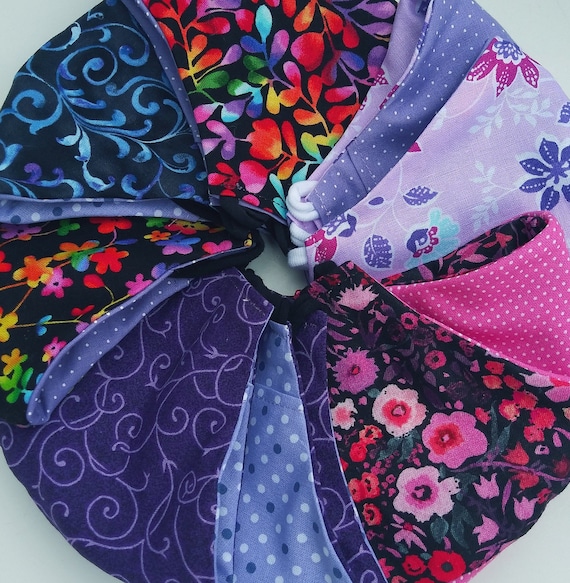 Cloth Face Mask | Filter Pocket | Nose wire | Adult Purple Black Blue Pink