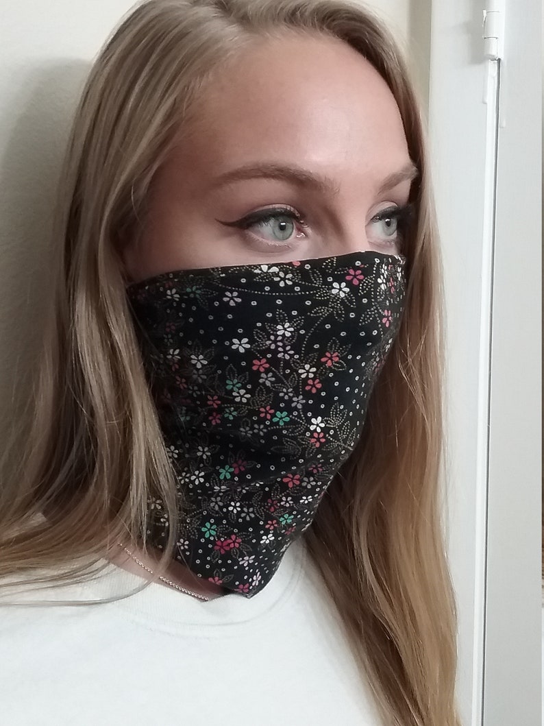 Neck Gaiter Face Covering Head Band Womens Neck Tube Etsy