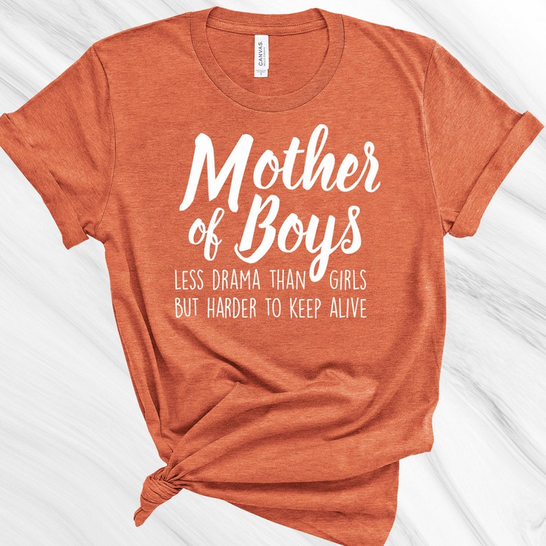 Mother of Boys Shirt, Boy Love, Mother's Day Gift, Gift for Mom, Funny Mom Shirt, Funny Women's Shirt image 1