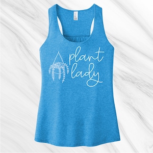 Plant Lady, Ladies Tank , Independent Lady Tank, Ladies Gardening Tank, Just a girl and her plants Tank