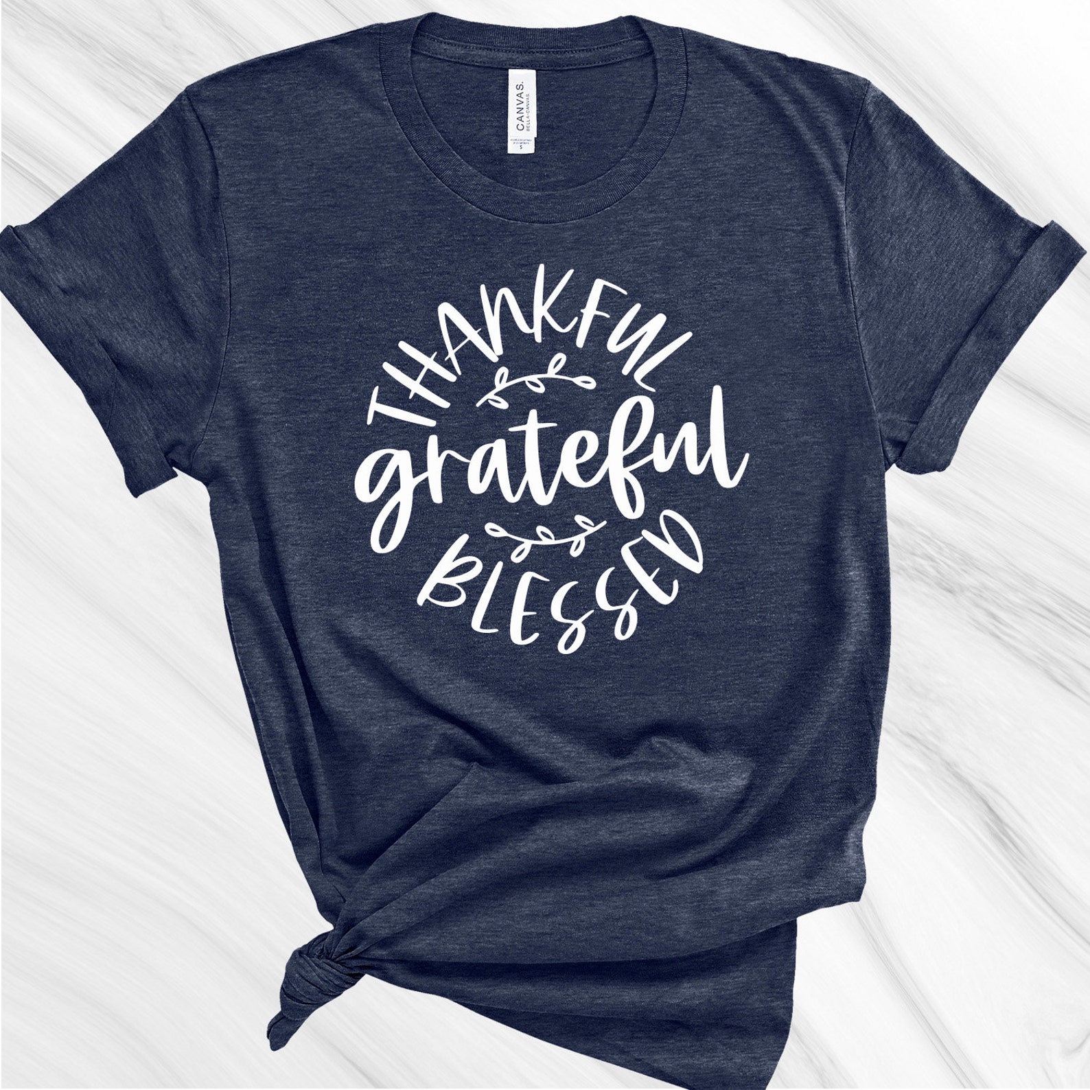 Thankful Grateful Blessed Shirt Thanksgiving Shirt | Etsy