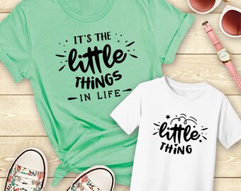 It's the Little Things Shirt, Little Thing Shirt, Mommy and Me Shirts, Matching Family Outfits, Matching Shirts, Mom Baby Set