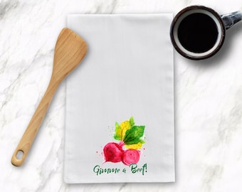 Paño de cocina "Gimme a Beet", Paños de cocina divertidos, Regalo de cocina, Regalo de inauguración de la casa, Regalo de boda