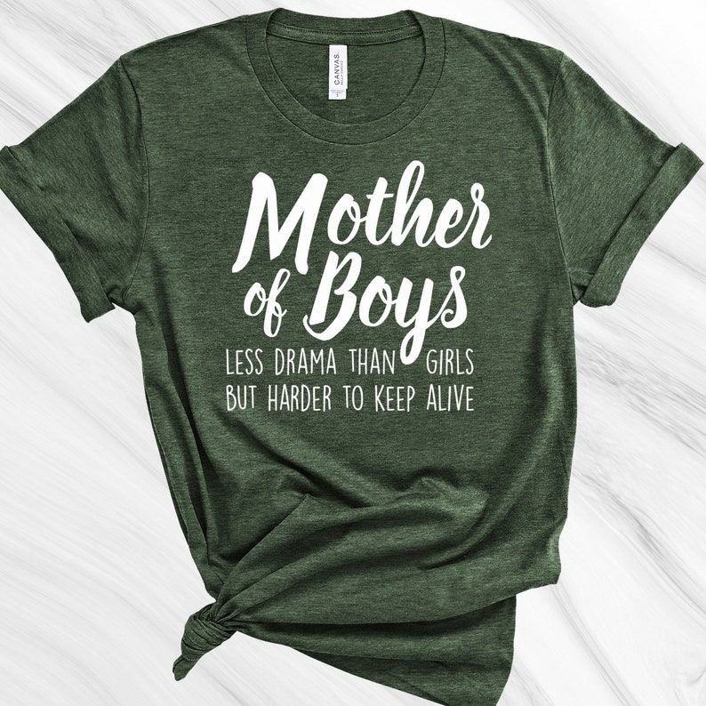 Mother of Boys Shirt, Boy Love, Mother's Day Gift, Gift for Mom, Funny Mom Shirt, Funny Women's Shirt image 3