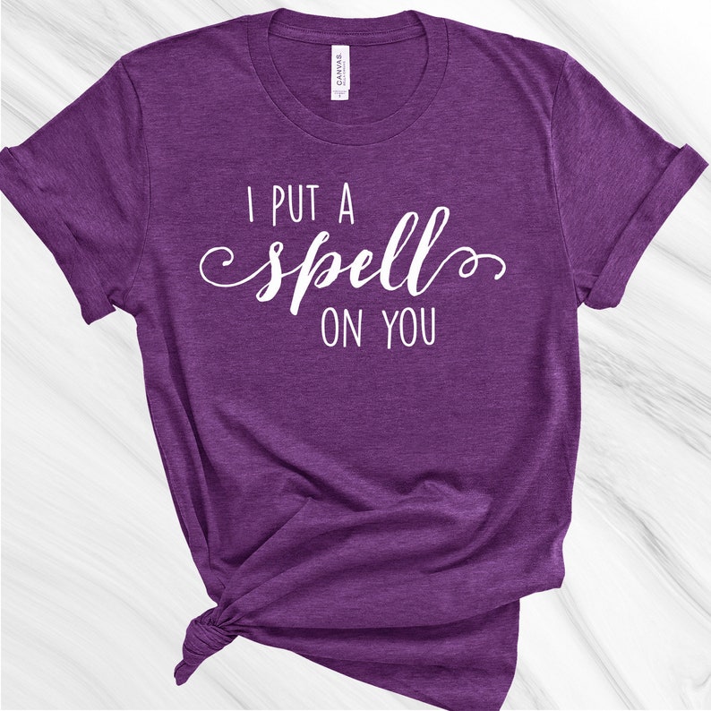 hocus pocus t shirt i put a spell on you