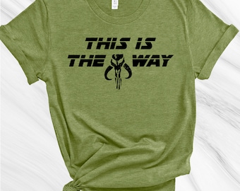 Mandalorian Shirt, This is the Way Shirt, Mandalorian T-Shirt, Mandolorian Shirt, Mando, Gift for Husband, Christmas Gift, Star Wars