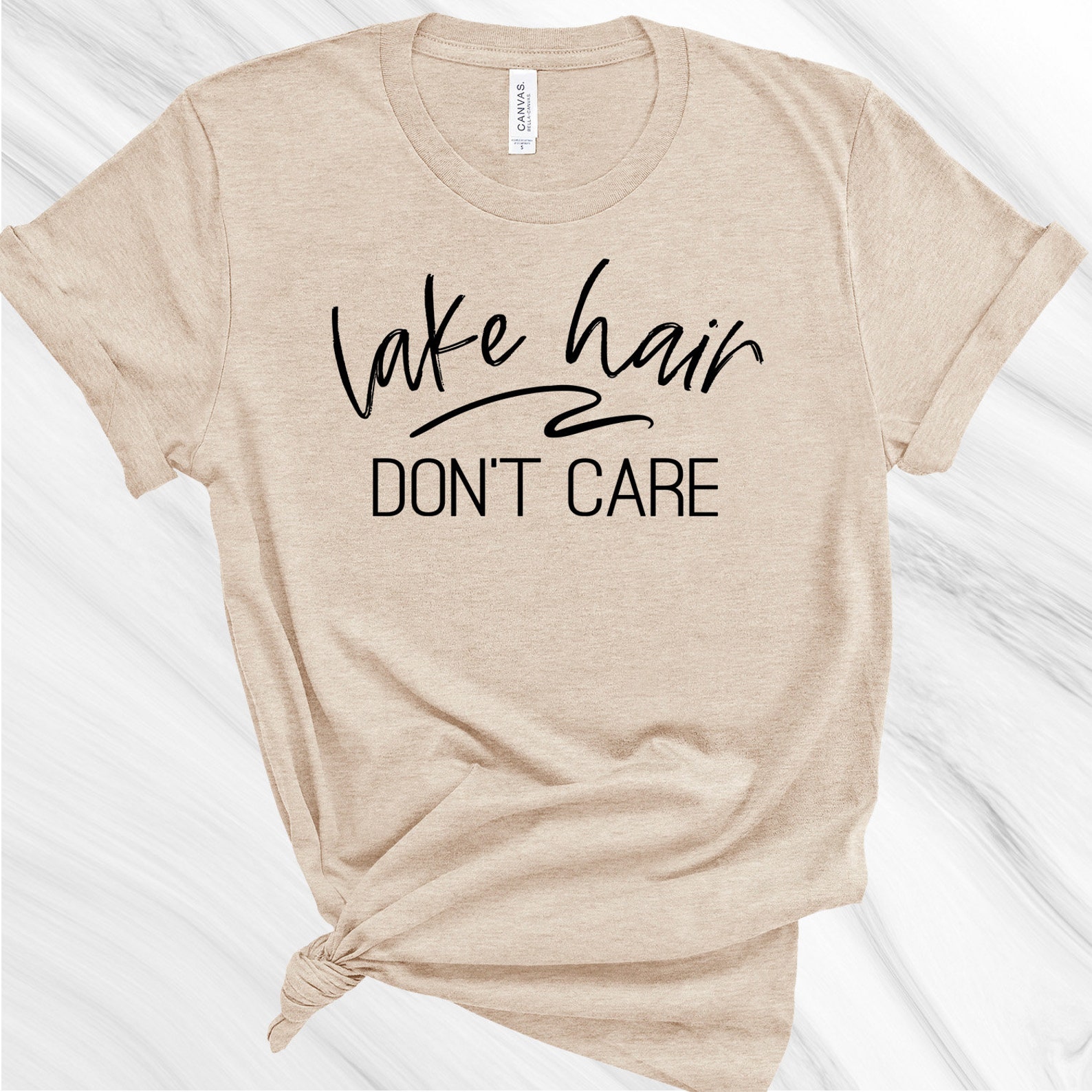 Lake Hair Don't Care Funny Float Camping Summer T Shirt