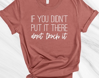 If You Didn't Put It There Don't Touch It Shirt, Maternity Shirt, Funny Maternity Shirt, Pregnancy Shirt, Funny Pregnancy Shirt,