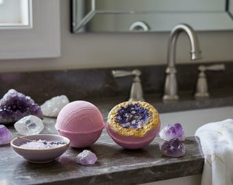 Bath Bomb Set Geode